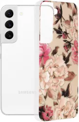 Husa pentru Samsung Galaxy S22 5G Techsuit Marble Series Mary Berry Nude 