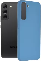 Husa pentru Samsung Galaxy S22 Plus 5G Silicon Denim Blue