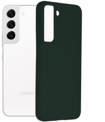 Husa Protectie pentru Samsung Galaxy S22 5G Heavy Duty Soft Edge Silicon Flexe O5532 Silicon Flex Dark Verde 