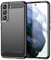 Husa pentru Samsung Galaxy S22 5G Carbon Silicone Poliuretan Black 