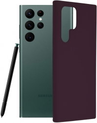 Husa pentru Samsung Galaxy S22 Ultra 5G Silicon Plum Violet 