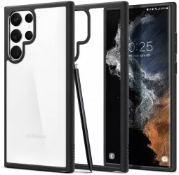 Husa pentru Samsung Galaxy S22 Ultra 5G Spigen Ultra Hybrid Matte Black 