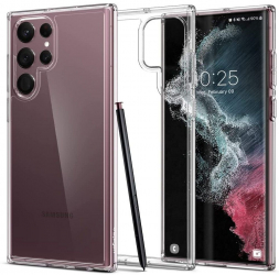 Husa pentru Samsung Galaxy S22 Ultra 5G Spigen Ultra Hybrid Crystal Clear 