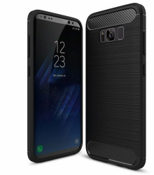 Husa Protectie pentru Samsung Galaxy S8 Plus Heavy Duty Carbon Silicone O3933 Termoplastic Negru 