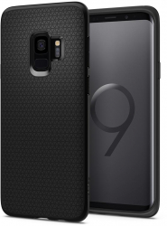 Husa Protectie pentru Samsung Galaxy S9 Precision Cut Liquid Air O3546 Termoplastic Matte Negru 