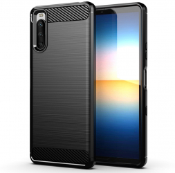 Husa Protectie pentru Sony Xperia 10 III Elite Armor Carbon Silicone O4058 Termoplastic Negru 