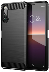 Husa Protectie pentru Sony Xperia Ace 2 Heavy Duty Carbon Silicone O4057 Termoplastic Negru 