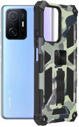 Husa de protectie compatibila cu Xiaomi 11T/Pro PU Camuflaj 
