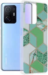 Husa de protectie compatibila cu Xiaomi 11T/Pro PU Verde 