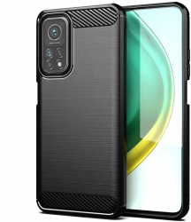 Husa de protectie compatibila cu Xiaomi Mi 10T Pro 5G/10T 5G PU Negru 