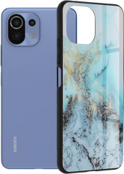 Husa pentru Xiaomi Mi 11 Lite/Mi 11 Lite 5G/11 Lite 5G NE Techsuit Glaze Blue Ocean