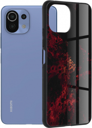 Husa de protectie compatibila cu Xiaomi Mi 11 Lite/11 Lite 5G/11 Lite 5G NE PC Rosu 