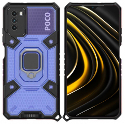 Husa pentru Xiaomi Poco M3 Techsuit Honeycomb Armor Blue 
