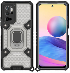 Husa pentru Xiaomi Redmi Note 10 5G Techsuit Honeycomb Armor Black 