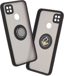 Husa Protectie pentru Xiaomi Redmi 9C/Redmi 9C NFC Elite Armor Glinth O4658 Metal Negru 