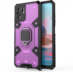 Husa de protectie compatibila cu Xiaomi Redmi Note 10 4G/Note 10S/Poco M5s Policarbonat Roz 