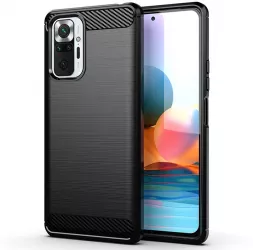 Husa de protectie compatibila cu Xiaomi Redmi Note 10 Pro/Note 10 Pro Max PU Negru 