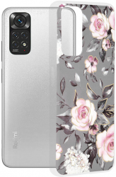 Husa pentru Xiaomi Redmi Note 11/Note 11S Techsuit Marble Series Bloom of Ruth Gray 