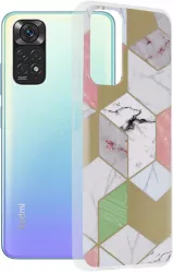 Husa Protectie pentru Xiaomi Rosumi Note 11/Note 11S Grip Pro Marble Series G3316 Termoplastic Purple Hex 
