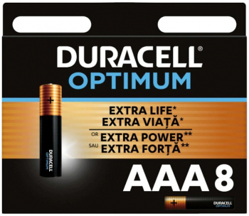 Baterii Duracell R3 AAA Optimum 8buc 