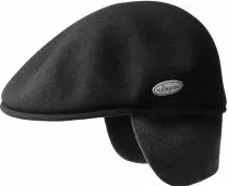 Basca Kangol Wool 504 Earlap Negru 