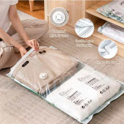 Sac de vidat haine perne pilote etc 80 and times 110cm transparent 