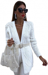 Cardigan cu perle 