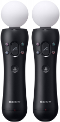 Controller Sony PlayStation Move Motion Twin Pack Second-Hand Negru GARANTIE 