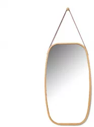 Oglinda perete rama bambus natur Lemi 43x1.5x76 cm 