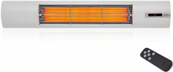 Veito Space 2 5kW Incalzitor terasa Convector Radiator electric Filament Carbon Aluminiu Telecomanda Timer Termostat IP44 Alb 
