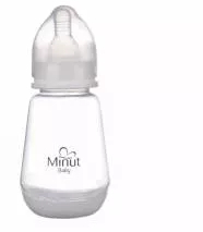 Biberon Minut Baby cu tetina silicon 0+ 150ml 