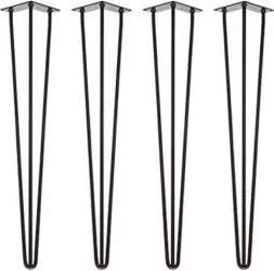 Set 4 bucati Picioare masa metal model Hairpin 71 cm 3 brate 