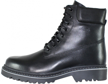 Ghete barbati piele naturala - Nicolis negru - Marimea 45 