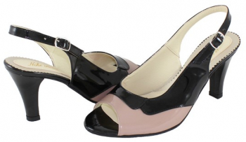 Sandale dama piele naturala - Nike Invest negru bej - Marimea 35