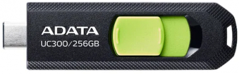 USB Flash Drive ADATA 256GB, UC300, USB Type-C, Negru-Verde ACHO-UC300-256G-BK 