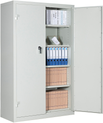 Dulap metalic certificat Ignifug/Antifoc si Antiefractie cu 4 rafturi 1200x500x1950 mm LxlxH Extra Plus 