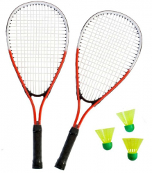 Set badminton viteza 2 rachete si 3 fluturasi - SportX
