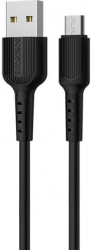 Cablu de date MicroUSB Borofone BX16 Easy 2A 1.0 m - Negru 