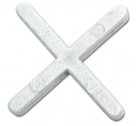 Distantiere Cruciulite pt. placi - gresie si faianta - Rost 3 mm - 200 buc - RUBI-2902 