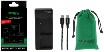 Incarcator rapid PATONA Premium Twin Performance PD pentru Nikon EN-EL15 include cablu USB-C 