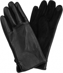 Manusi barbati Onore negru piele ecologica si textil marimea universala model uni 