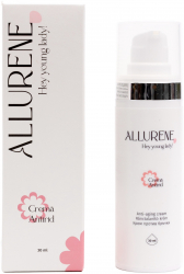 Crema de fata antirid Allurene cu rol de prevenire si reducere a ridurilor pentru toate tipurile de ten 30 ml