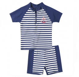 Set costum de baie 2 piese pentru copii cu filtru UV Sailor Playshoes 74-80 cm 