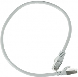 Cablu retea-patchcord CAT6 FTP Lanberg 43613 2 X RJ45 lungime 50cm AWG26 10Gb/s-250MHz de legatura retea ethernet gri 
