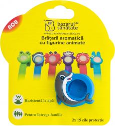Bratara aromatica din silicon cu figurine animate pentru copii- delfinv 
