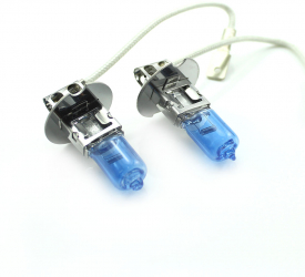 CARGUARD - Set de 2 becuri Halogen H3 100W +130 Intensitate - LONG LIFE 