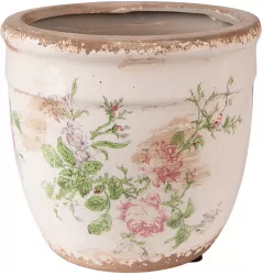 Set 2 ghivece flori ceramica Flowers 15x14 cm 