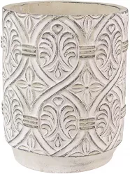 Set 2 ghivece flori ceramica gri 14x18 cm 