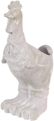 Set 2 ghivece flori ceramica gri Cocos 11x10x26 cm 