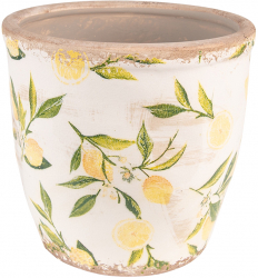 Set 2 ghivece flori ceramica Lemon 17x16 cm 